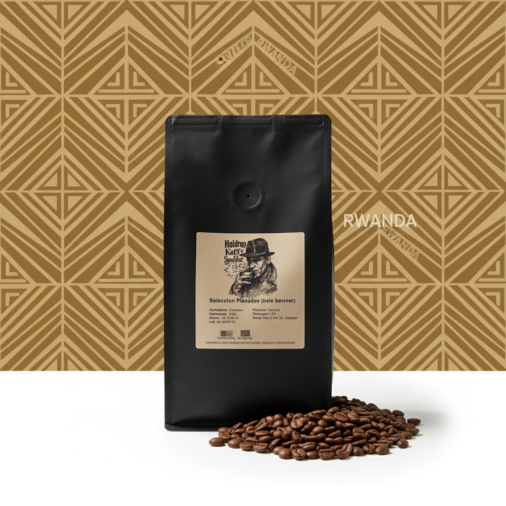 Medium ristet Rwanda Abakundakawa Rushashi single origin kaffebønner, Bourbon-varietet og washed proces