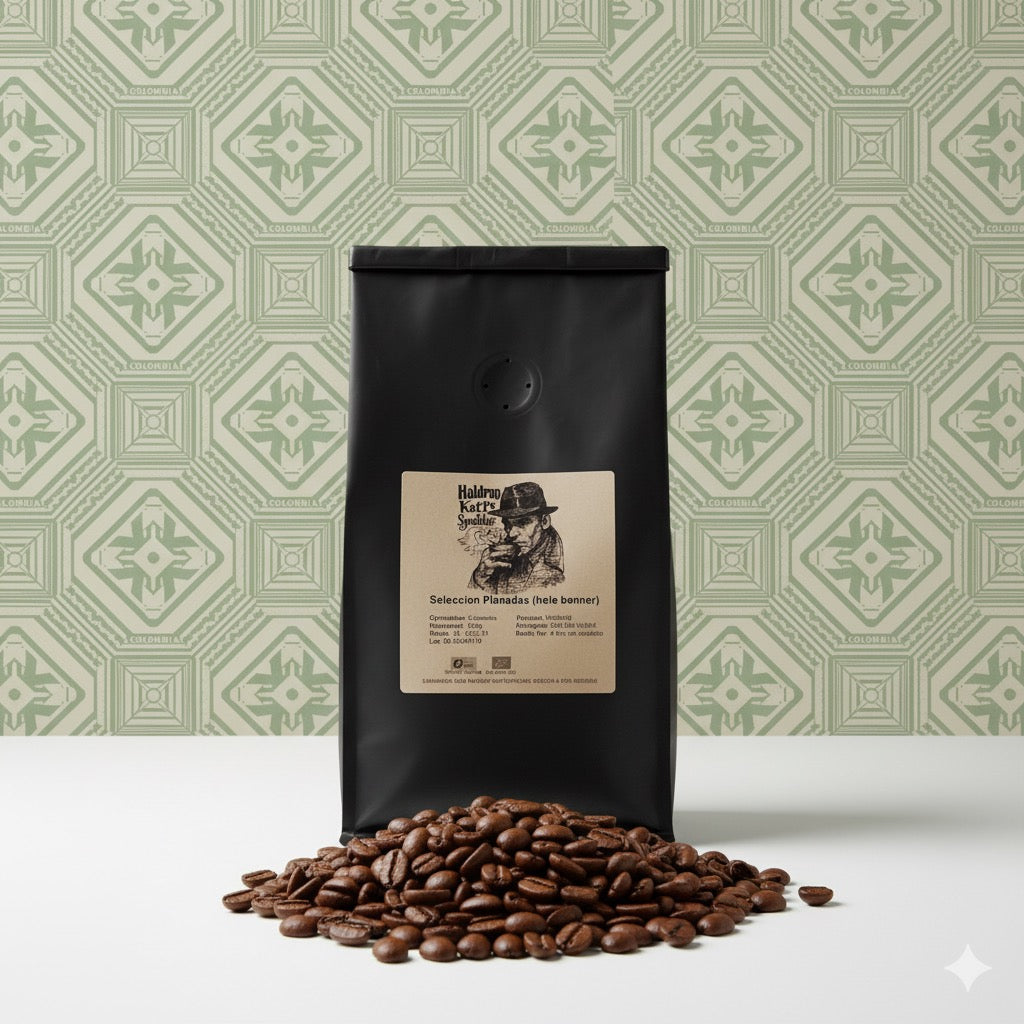 Lys ristet Colombia Seleccion Planadas single origin fra Tolima, Caturra, Castillo og Colombia, washed proces