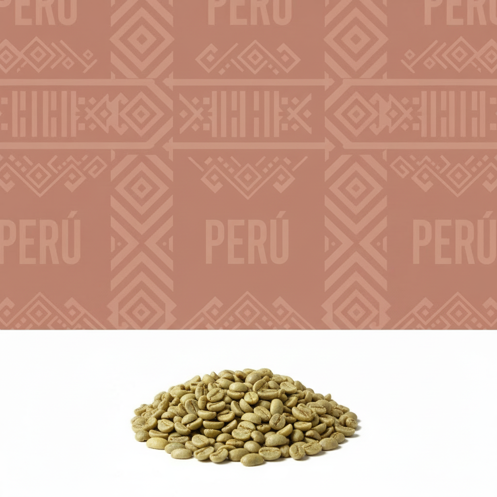 Grønne kaffebønner fra Peru Finca Churupampa i Cajamarca, Typica og Bourbon-varieteter, washed proces